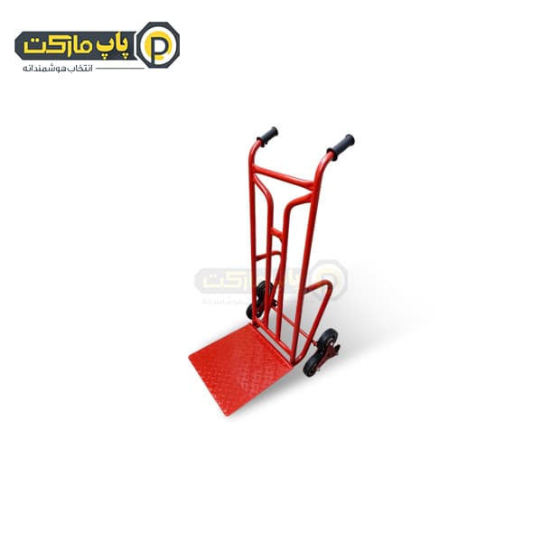 چرخ دستی تقویت شده فوق سنگین کفی آجدار 50*50 با چرخ پله رو
