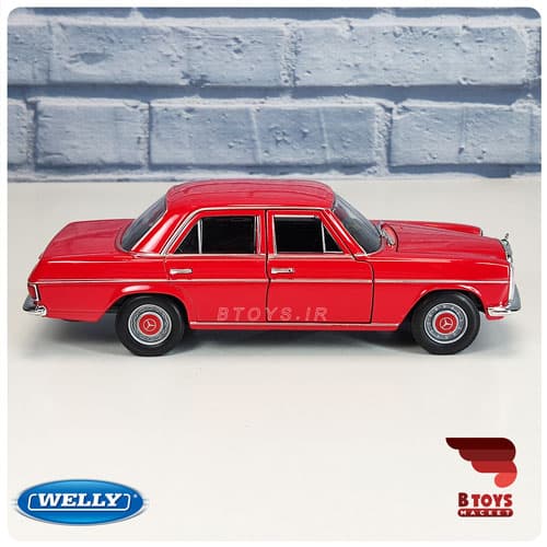 ماکت ماشین مرسدس بنز 220 (معماری)قرمز ویلی(Mercedes Benz 220 welly) — تصویر ۷