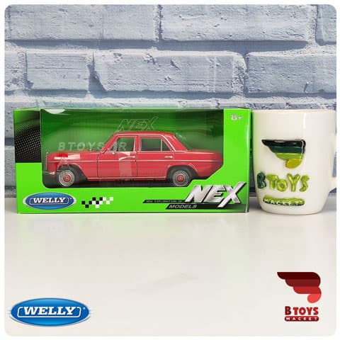 ماکت ماشین مرسدس بنز 220 (معماری)قرمز ویلی(Mercedes Benz 220 welly) — تصویر ۴