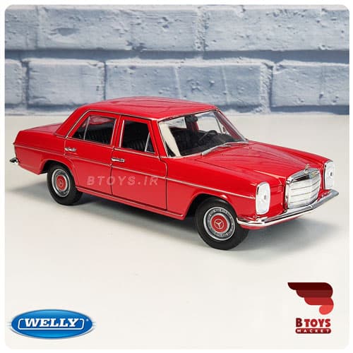 ماکت ماشین مرسدس بنز 220 (معماری)قرمز ویلی(Mercedes Benz 220 welly) — تصویر ۵