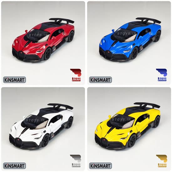 ماکت ماشین بوگاتی دیوو کینسمارت(Bugatti Divo kinsmart) — تصویر ۳