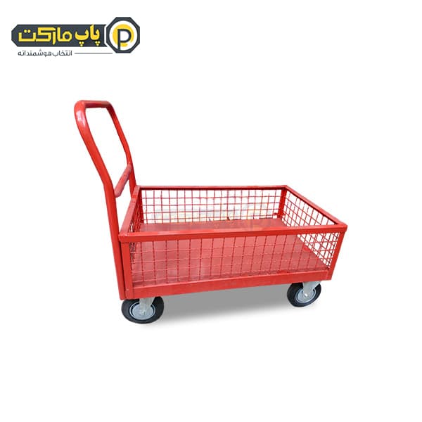 گاری دستی 100*67 دور توری 25 سانت با چرخ رینگ آهنی بزرگ — تصویر ۲
