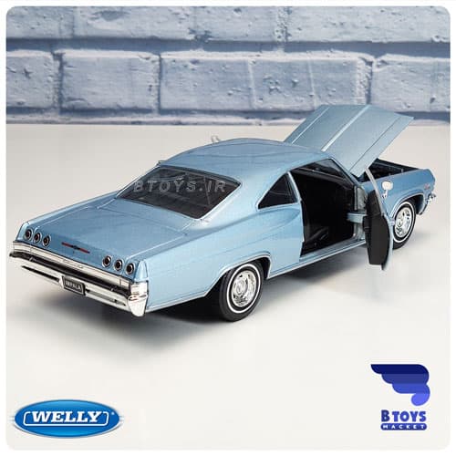 ماکت شورولت ایمپالا اس اس 1965 آبی ویلی(Chevrolet Impala SS 396 1965 welly) — تصویر ۲