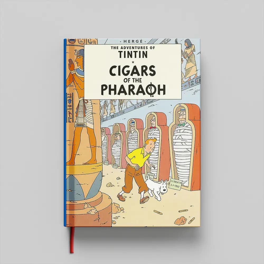 کتاب Tintin Cigars of the Pharaoh جلد سخت (HARDCOVER) — تصویر ۲