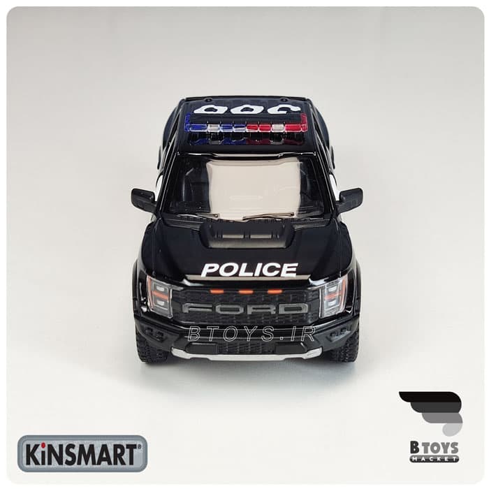 ماکت ماشین فورد اف150 رپتور 2022 پلیس کینسمارت(Ford F-150 Raptor police kinsmart) — تصویر ۵