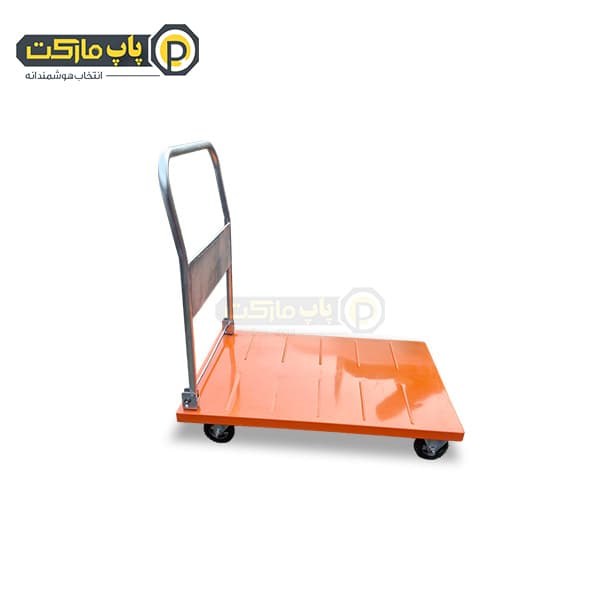 گاری دستی دسته تاشو 50*70 با چرخ دایکاست اصلی