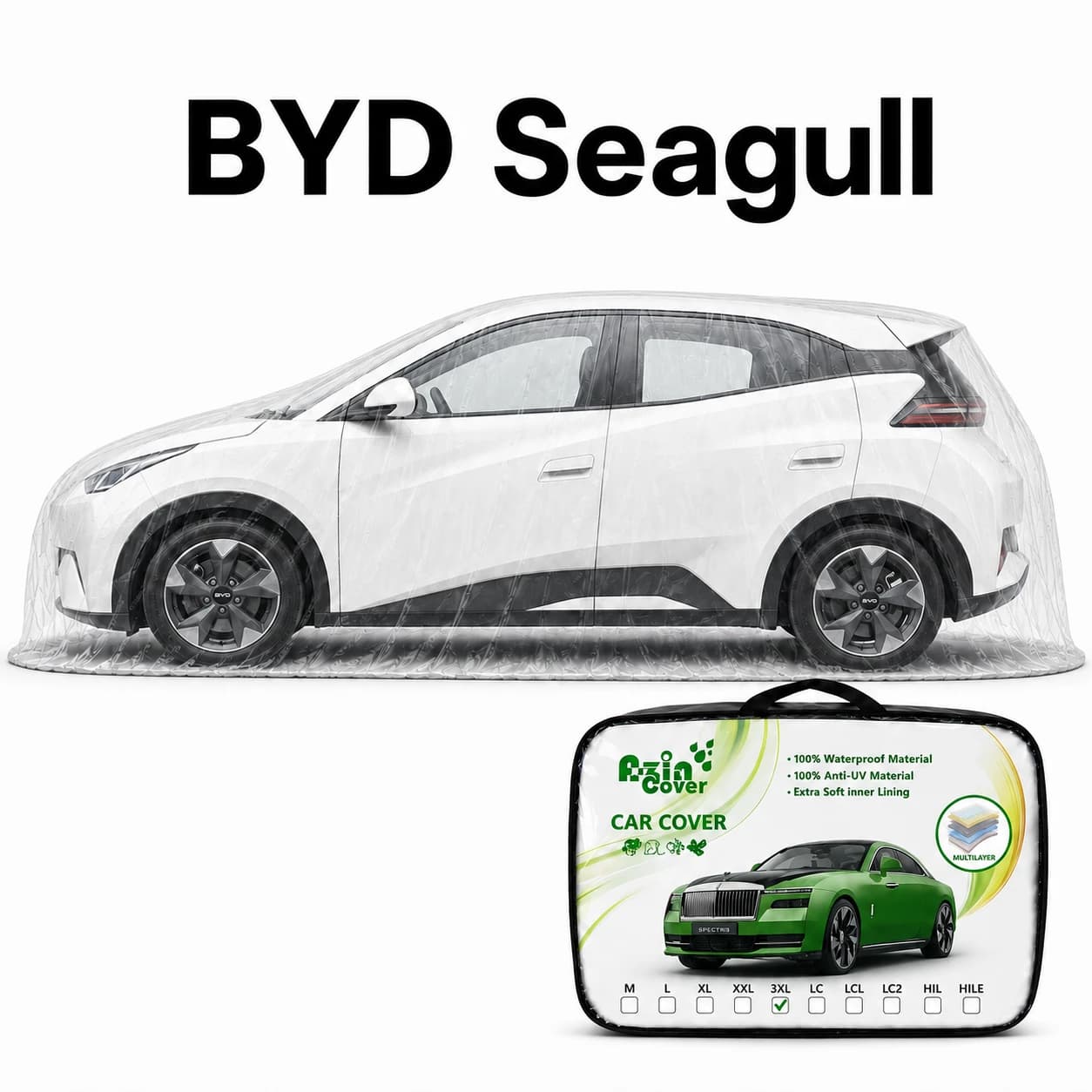 چادر 4 فصل چند لایه BYD سیگال آذین روکش
