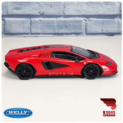 ماکت ماشین لامبورگینی کانتاش ال پی یک قرمز ویلی(Lamborghini Countach LP1 800-4 GTR welly) — تصویر ۷