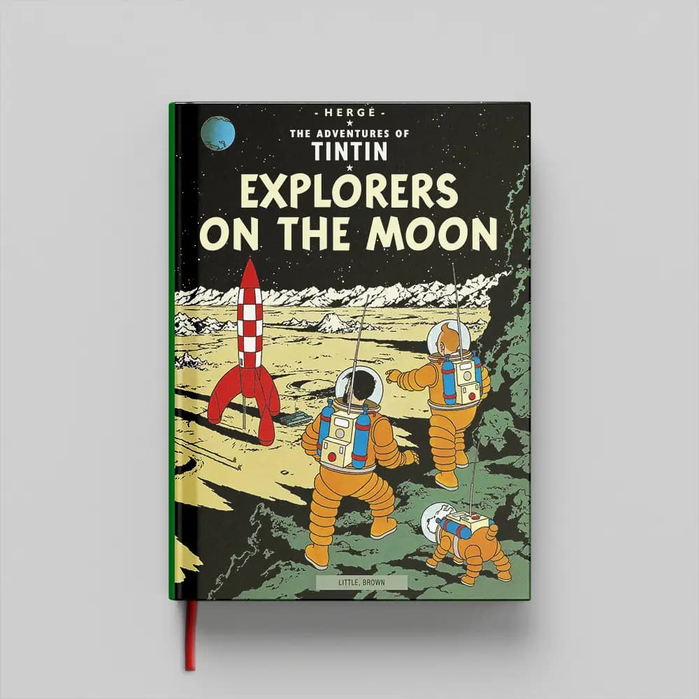 کتاب Tintin Explorers On The Moon جلد سخت (HARDCOVER)