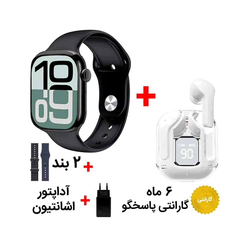 ساعت هوشمند اپل واچ Wisme M3 با 2 بند و ایرپاد