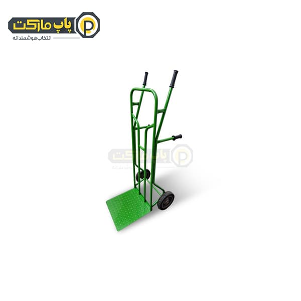 چرخ دستی ارتفاع بلند دو دسته تقویت شده با چرخ رینگ آهنی