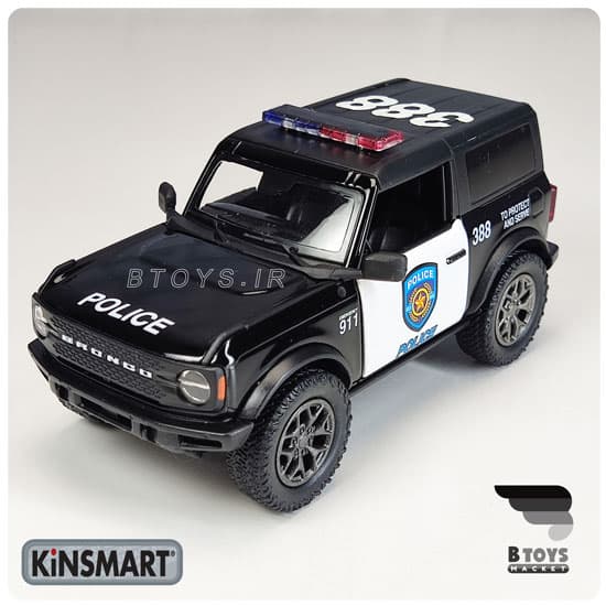ماکت ماشین فورد برانکو پلیس کینسمارت(ford bronco police kinsmart) — تصویر ۳