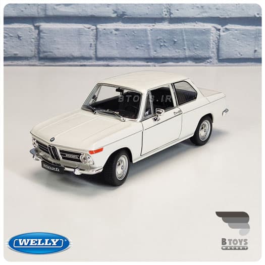 ماکت ماشین بی ام و 2002 سفید ویلی(BMW 2002 welly)