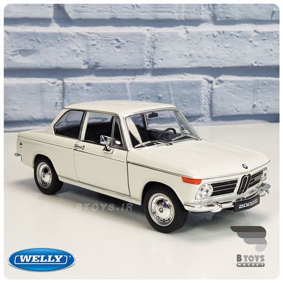 ماکت ماشین بی ام و 2002 سفید ویلی(BMW 2002 welly) — تصویر ۵