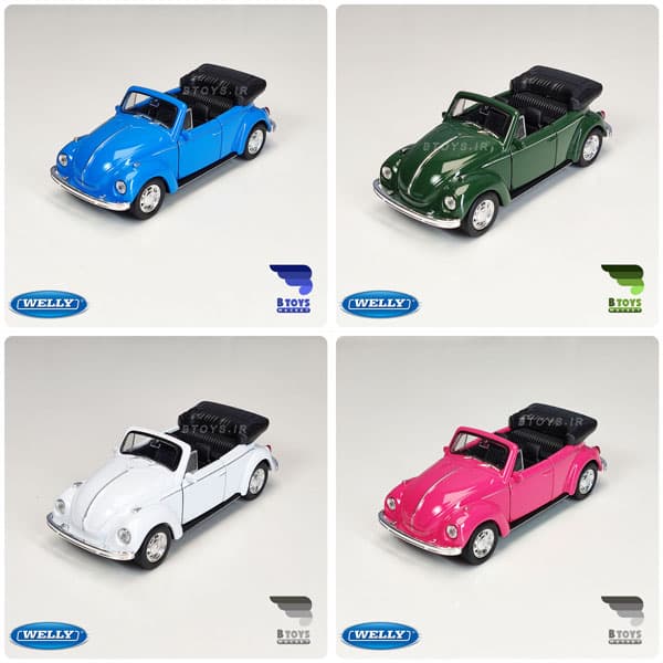 ماکت ماشین فولکس واگن بیتل کروک ویلی(Volkswagen beetle welly) — تصویر ۳