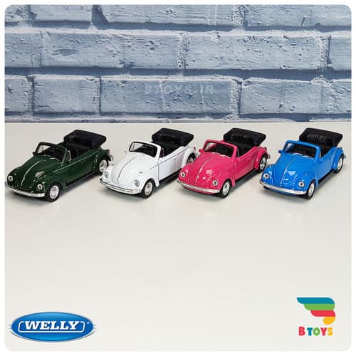 ماکت ماشین فولکس واگن بیتل کروک ویلی(Volkswagen beetle welly)