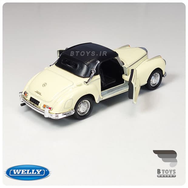 ماکت ماشین مرسدس بنز 300 ویلی(Mercedes Benz 300S 1955 welly) — تصویر ۹