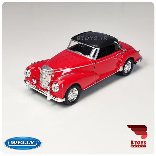 ماکت ماشین مرسدس بنز 300 ویلی(Mercedes Benz 300S 1955 welly) — تصویر ۶