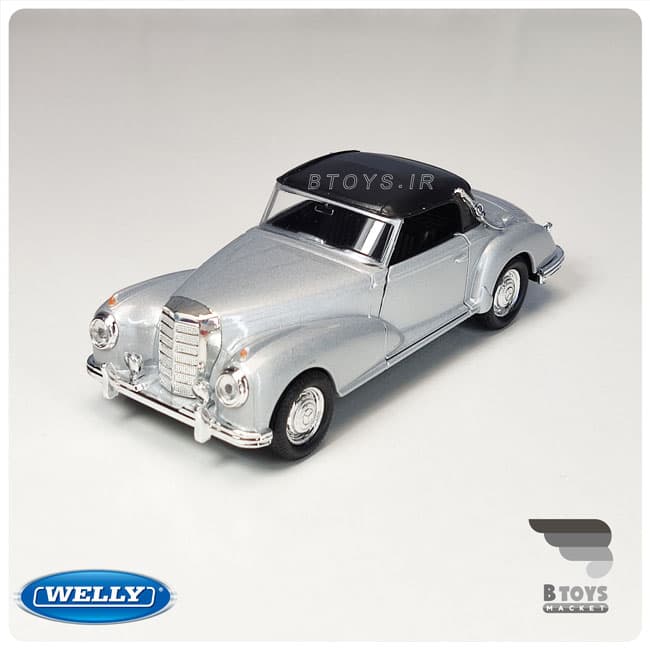 ماکت ماشین مرسدس بنز 300 ویلی(Mercedes Benz 300S 1955 welly) — تصویر ۴