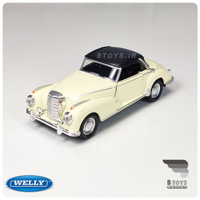 ماکت ماشین مرسدس بنز 300 ویلی(Mercedes Benz 300S 1955 welly) — تصویر ۸