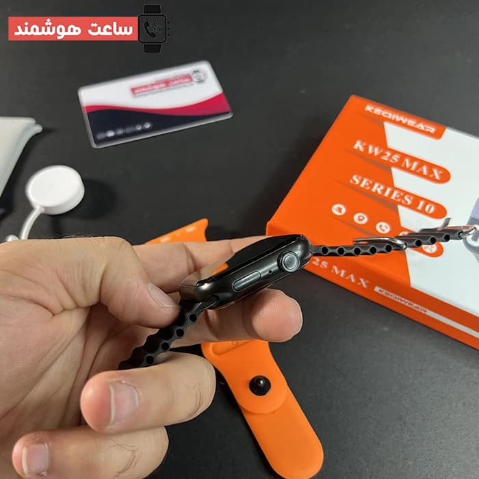 ساعت هوشمند اسمارت KW25 Max با 3 بند — تصویر ۶