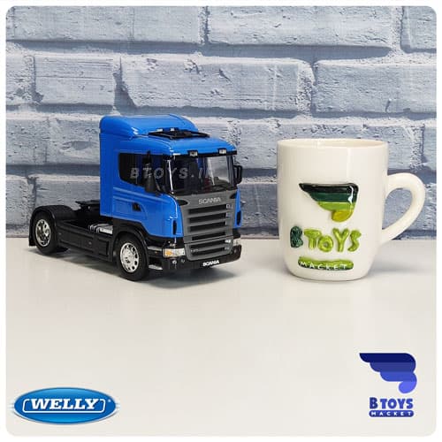 ماکت ماشین کامیون اسکانیا آر 470 آبی ویلی(SCANIA R470 welly) — تصویر ۳