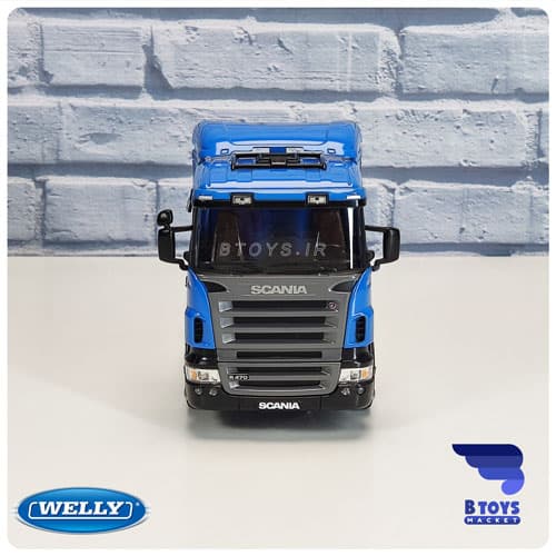 ماکت ماشین کامیون اسکانیا آر 470 آبی ویلی(SCANIA R470 welly) — تصویر ۴