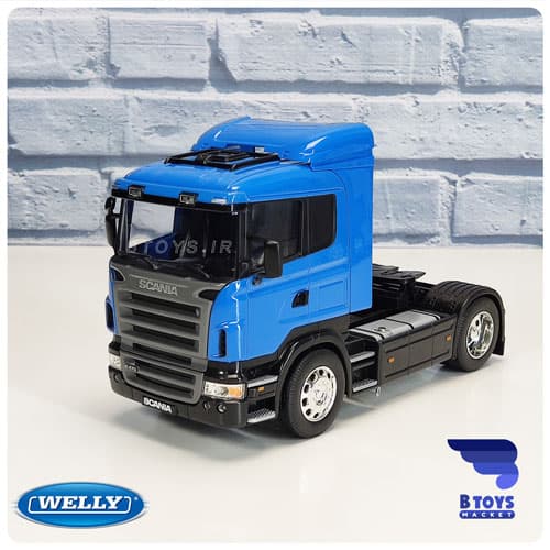 ماکت ماشین کامیون اسکانیا آر 470 آبی ویلی(SCANIA R470 welly)