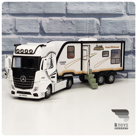 ماکت کاروان مرسدس بنز آکتروس سفید(Mercedes Benz 1851 Actros) — تصویر ۵
