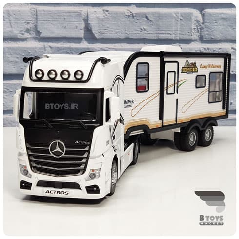 ماکت کاروان مرسدس بنز آکتروس سفید(Mercedes Benz 1851 Actros) — تصویر ۷