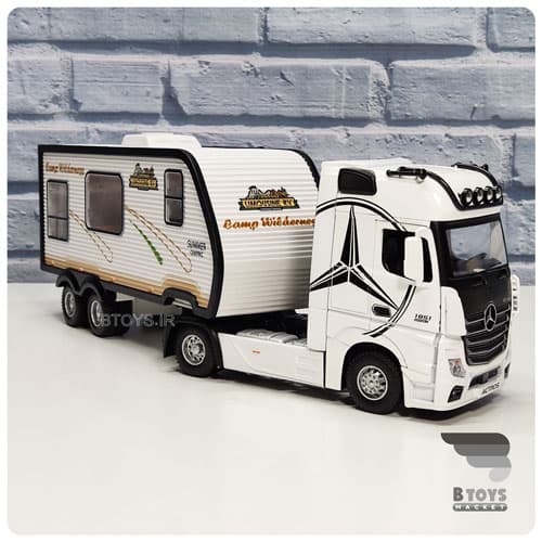 ماکت کاروان مرسدس بنز آکتروس سفید(Mercedes Benz 1851 Actros) — تصویر ۶
