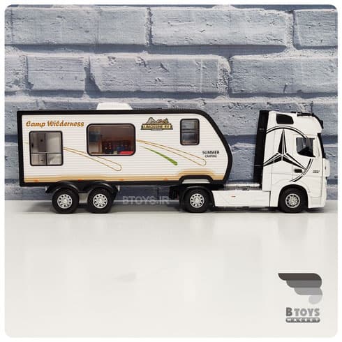 ماکت کاروان مرسدس بنز آکتروس سفید(Mercedes Benz 1851 Actros) — تصویر ۴