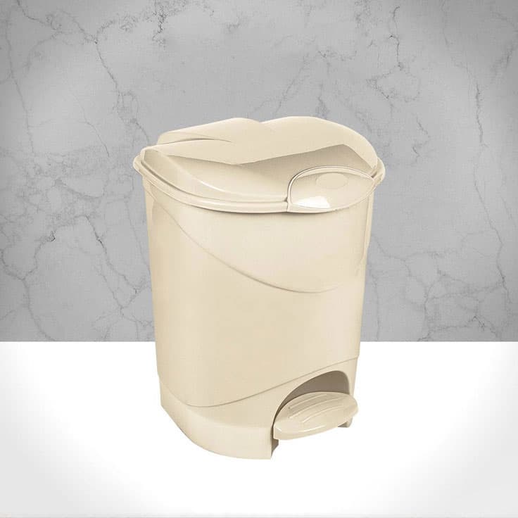 سطل پدالی دوجداره مرجان 4 ناصر پلاستیک(2)/2440