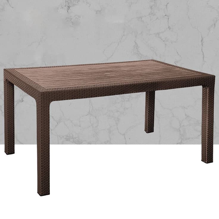 میز مستطیل حصیر بافت با شاسی 150*90 ناصر پلاستیک(1)