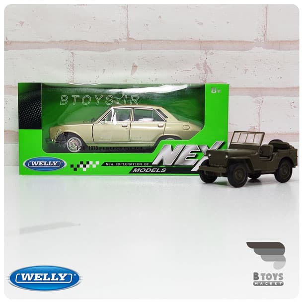 ماکت پژو504 بژ ویلی(مقیاس 1:24)(PEUGEOT 504 welly) — تصویر ۶