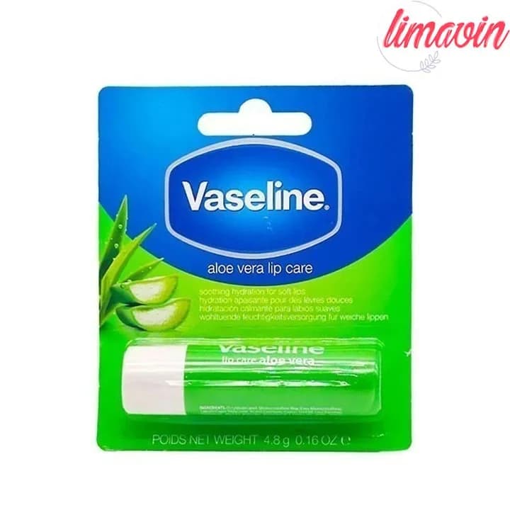 بالم لب ماتیکی وازلین مدل Aloe Vera وزن 4.8 گرم