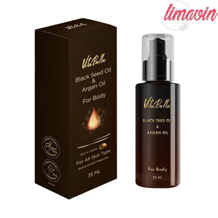 روغن بدن سیاه دانه و آرگان ویتابلا حجم ۳۵ میلی لیتر — تصویر ۲