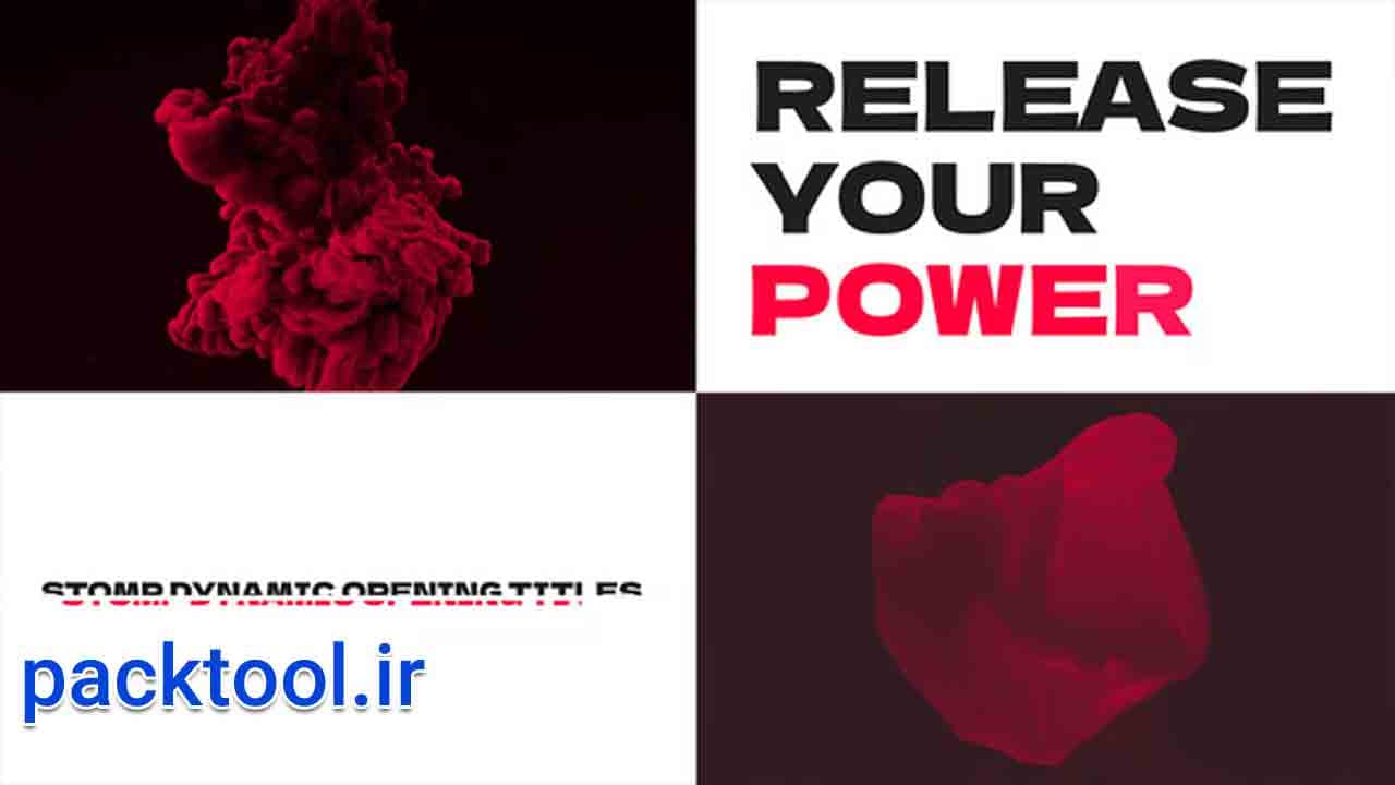 دانلود پروژه آماده پریمیر افتتاحیه دینامیک Stomp Dynamic Opening Titles