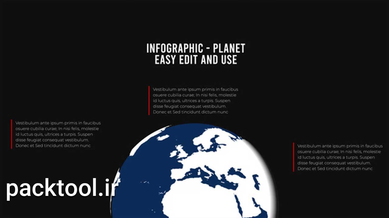 دانلود پروژه آماده پریمیر پرو اینفوگرافیک سیاره Infographic Planet — تصویر ۲