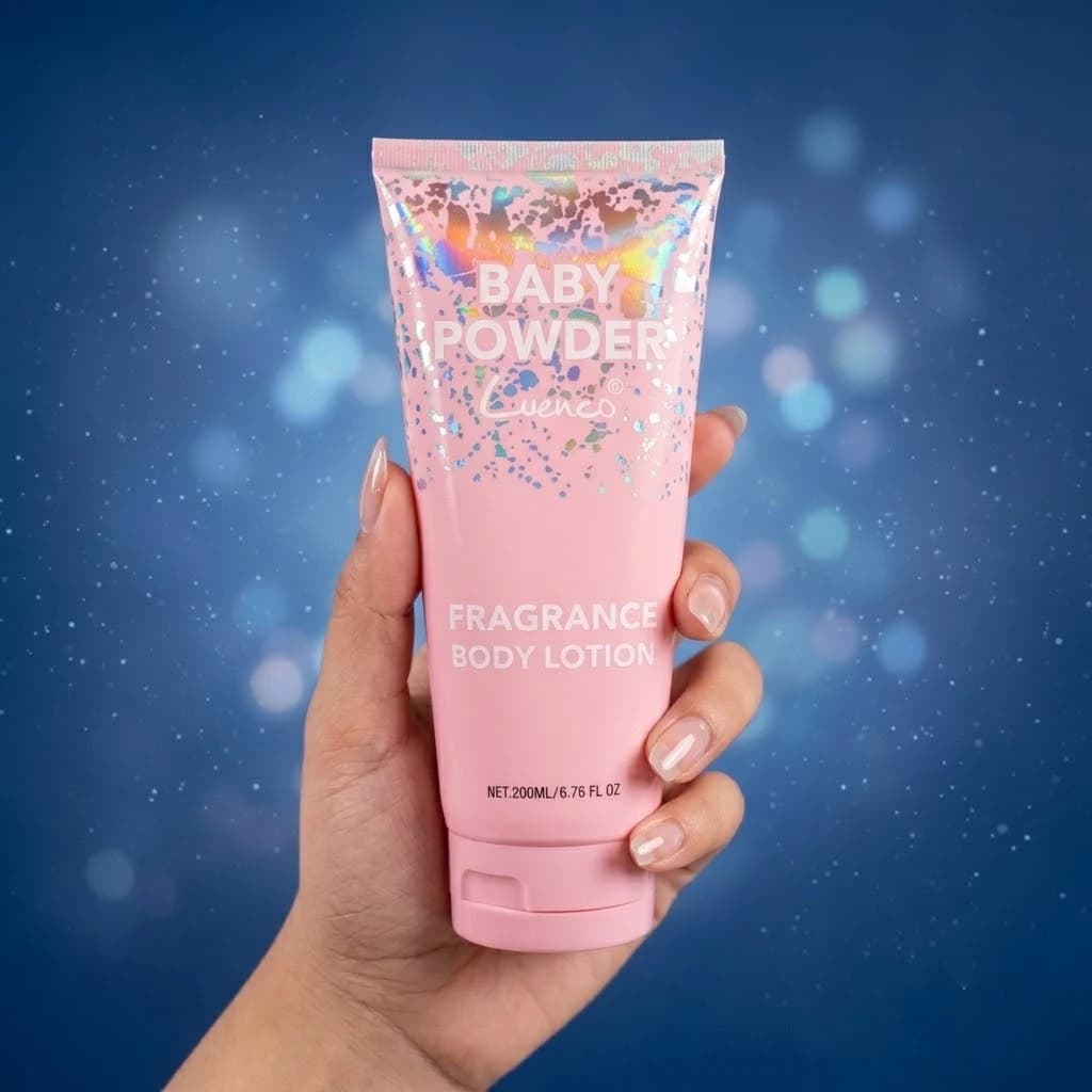 لوسیون بدن شاین دار هلویی POWDER BABY