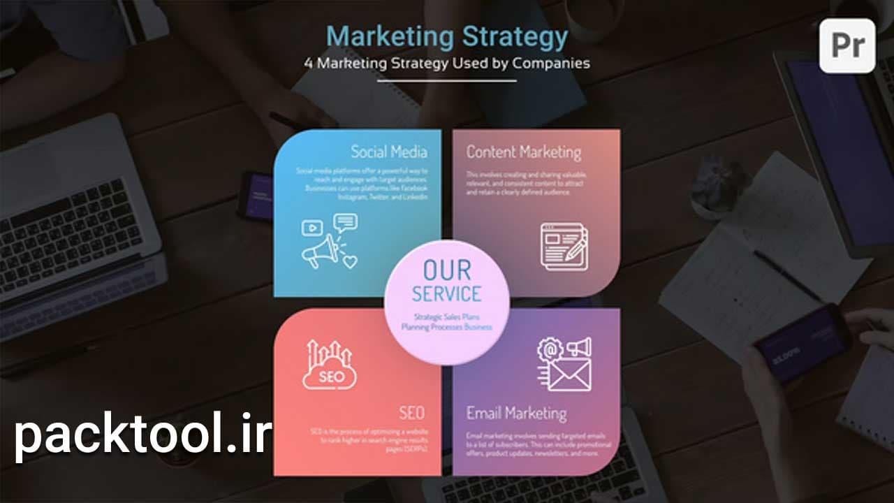 دانلود پروژه پریمیر اینفوگرافیک عناوین شرکتی Corporate Infographics Titles