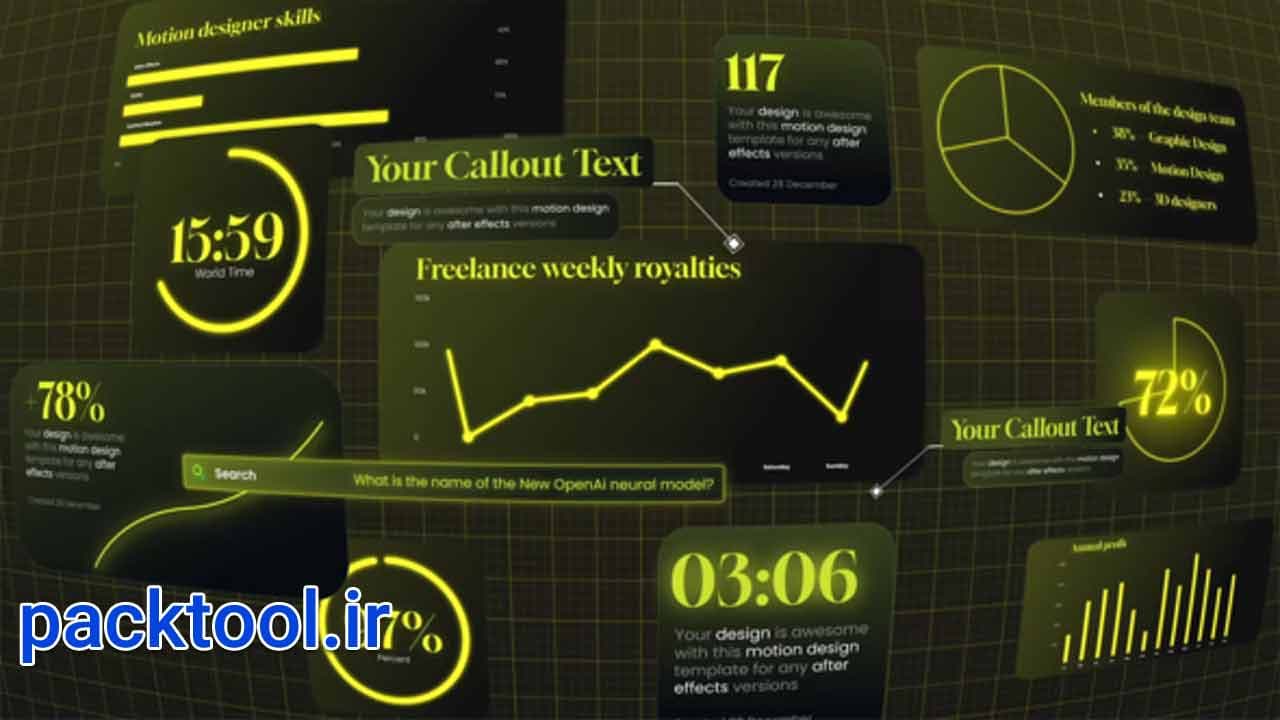 دانلود پروژه آماده پریمیر اینفوگرافیک Infographics