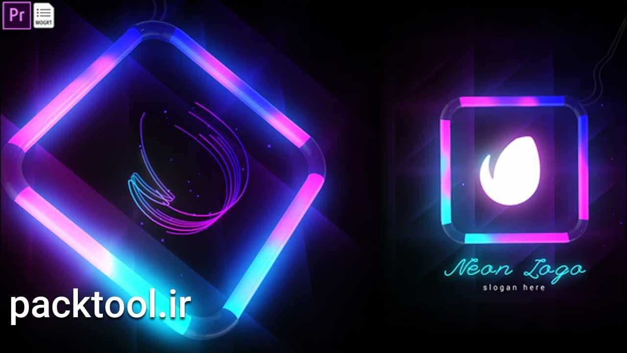 دانلود پروژه آماده پریمیر پرو لوگو موشن نئونی Neon Logo Reveal