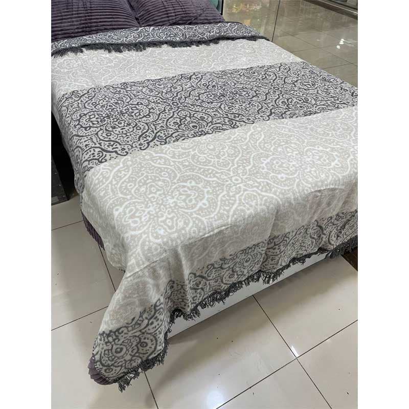 پتو پنبه ای دونفره دورویه برندAKSU