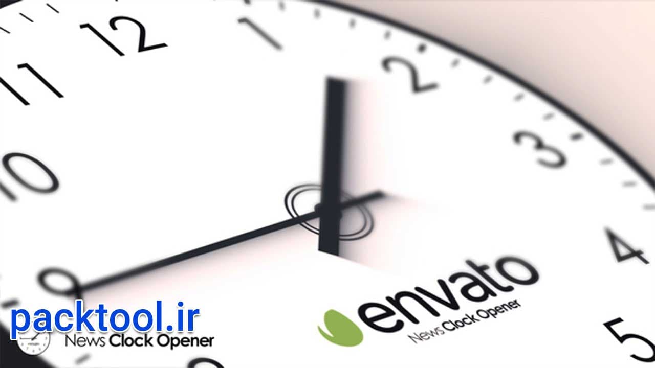 دانلود پروژه آماده پریمیر پرو لوگو موشن ساعت Clock Logo