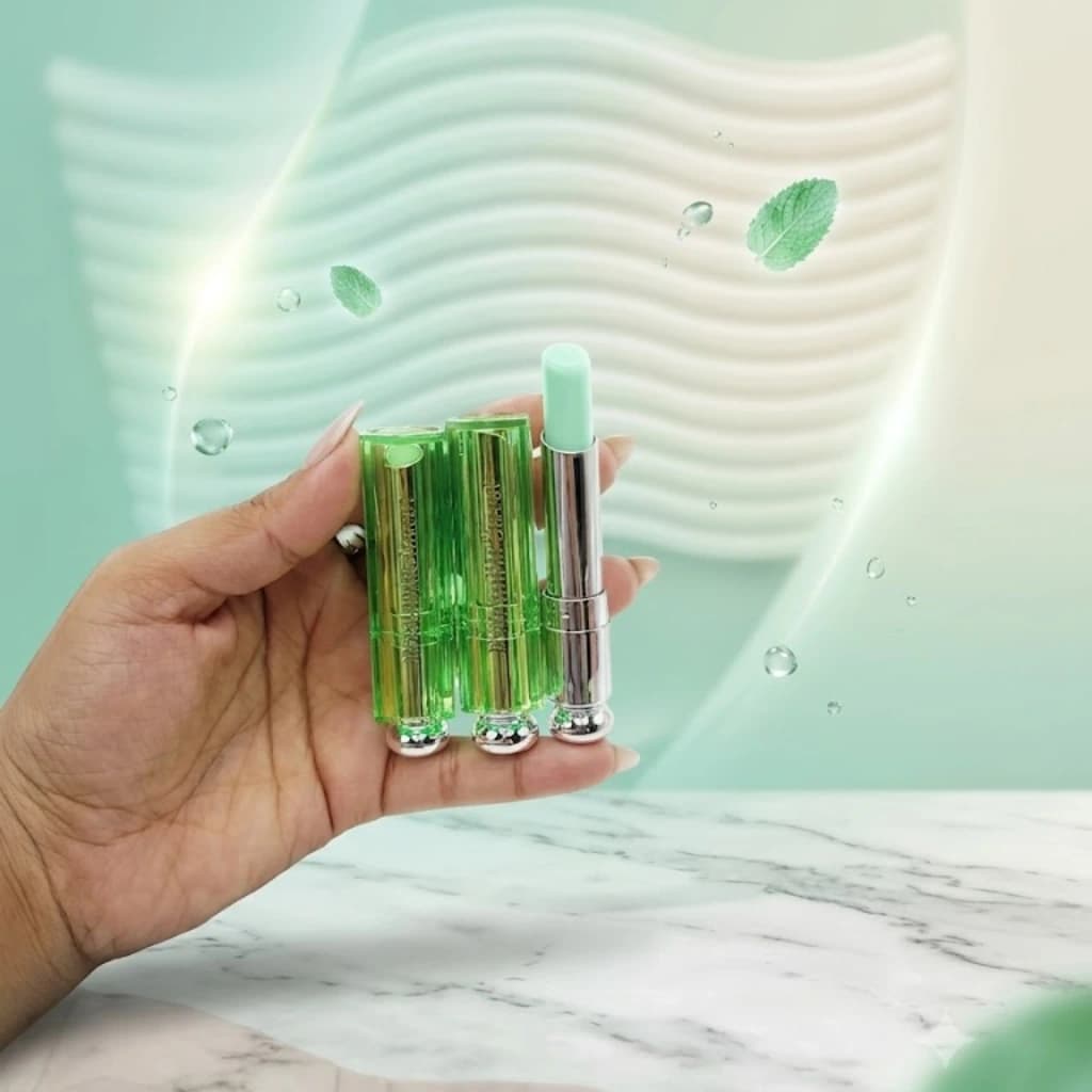 بالم لب حرارتی طرح دیور Dior مدل سبز