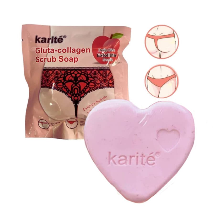 صابون اسکراب ضد جوش و روشن کننده بیکینی Karite