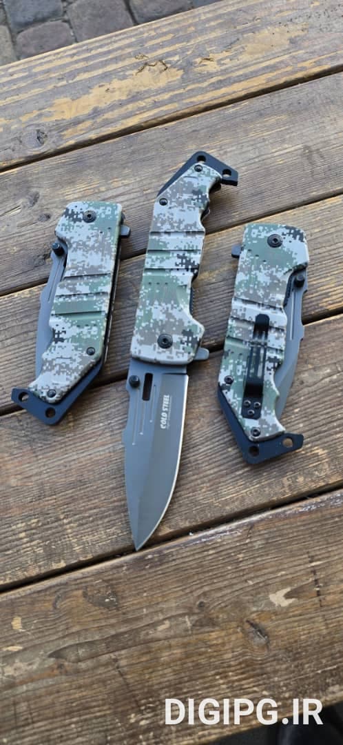 چاقوی ضامن‌دار بزرگ مدل Cold Steel با تیغه مقاوم و ساخت باکیفیت