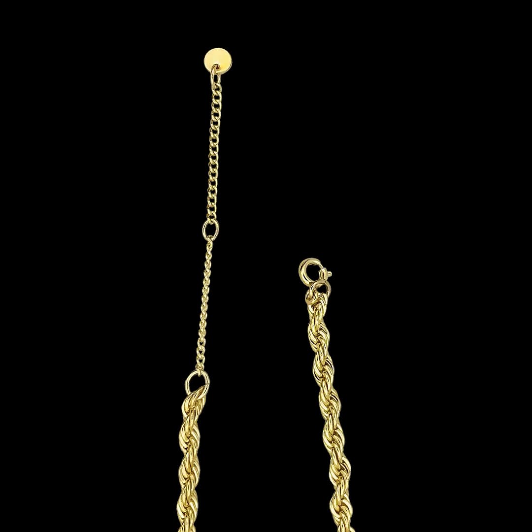 گردنبند طنابی ضخیم (Chunky Rope Twisted Chain Necklace) — تصویر ۴