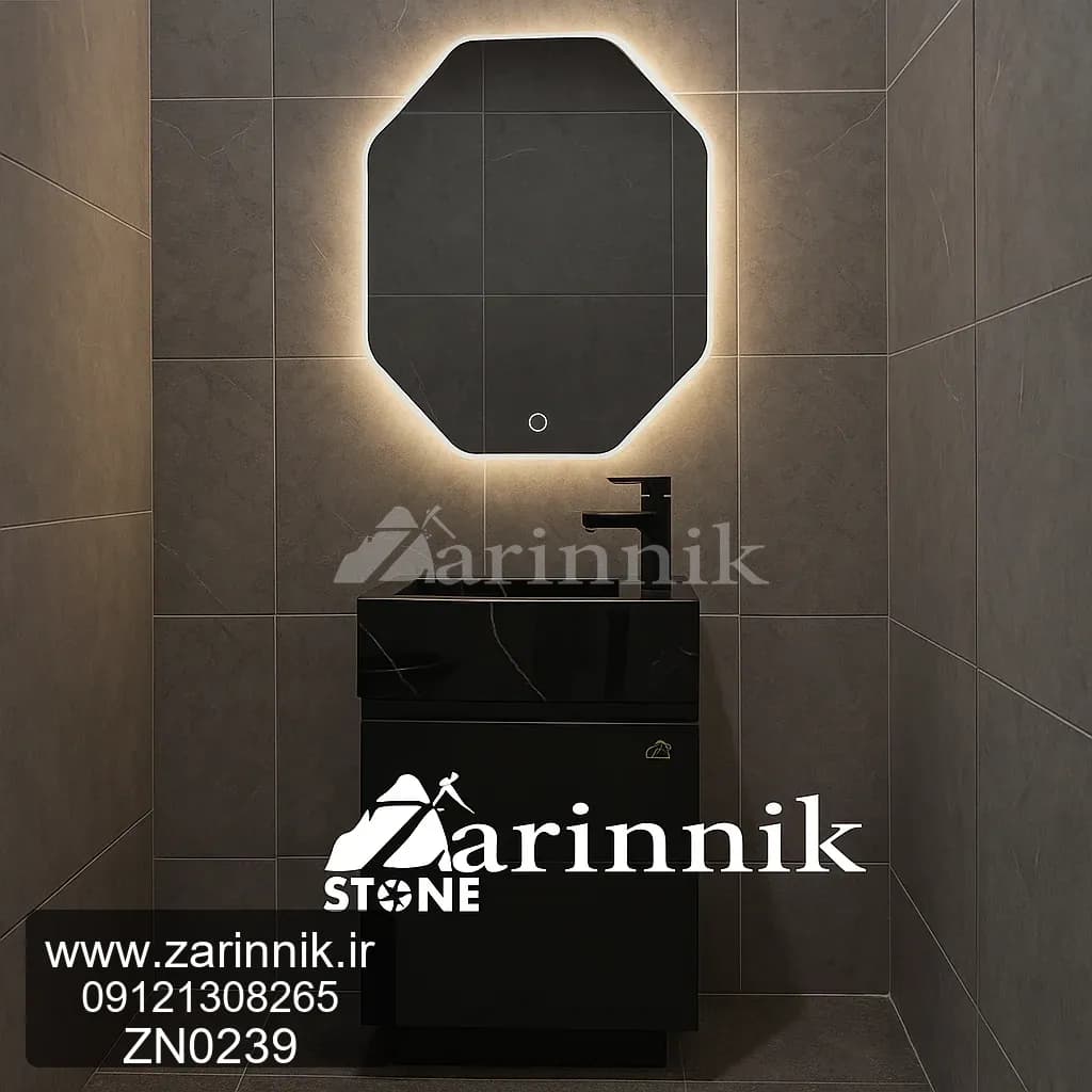 روشویی سایز کوچک 30*50 مدرن زرین نیک کد ZN0239 — تصویر ۲